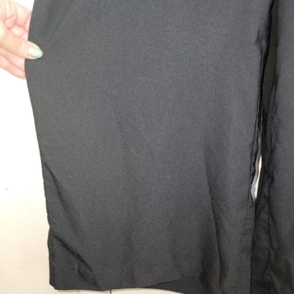 Loft Black bow cropped wide leg romper size 0 - Picture 6 of 9